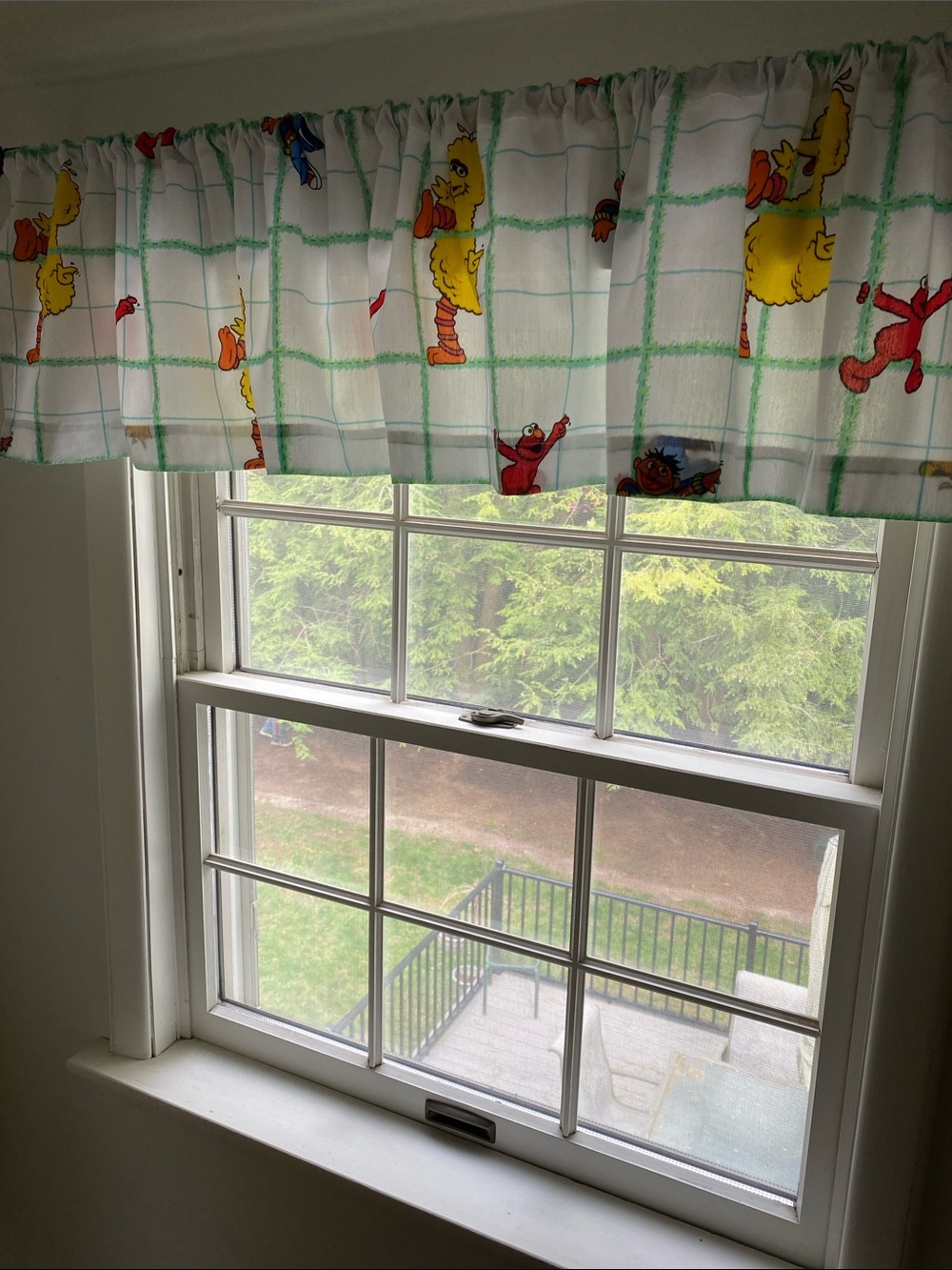 VTG ‘97 Sesame Street Bedsheet Valance